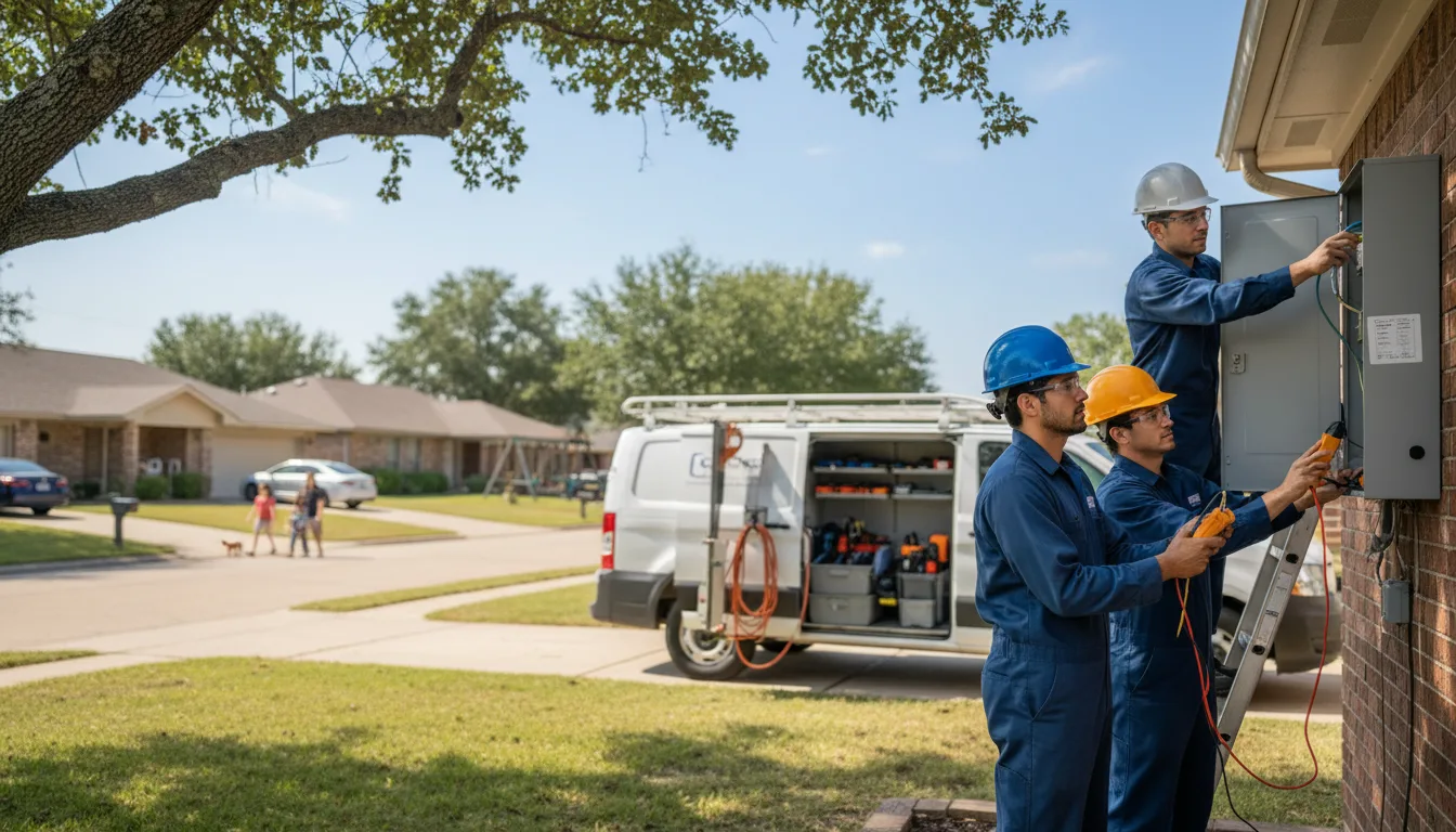 Certified electrician providing emergency electrical services in Grimsley, TN